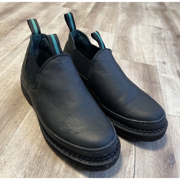 Georgia Boot Other - Georgia Boot Giant Romeo Mens Size 8 M Black Leather Work Shoe Soft Toe Used GC